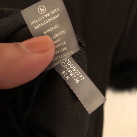 Calvin Klein Black Cocktail Dress Feather Cuff - Picture 4 of 5